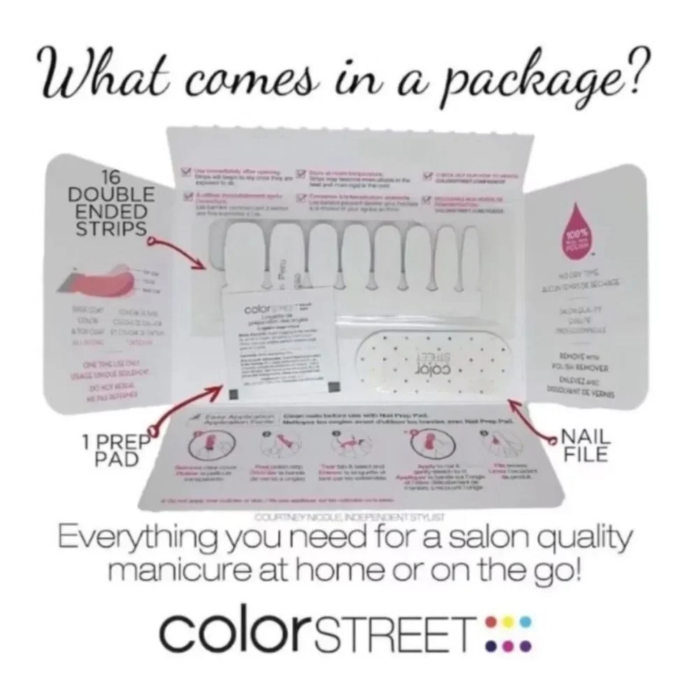 Juneau the Drill Color Street Pink Glitter Press-On Nails